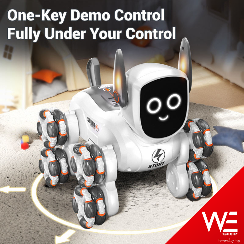 RC Smart Dancing Robot Dog Toy for Kids – Interactive Electronic Pet with Lights & Music, Battery Operated