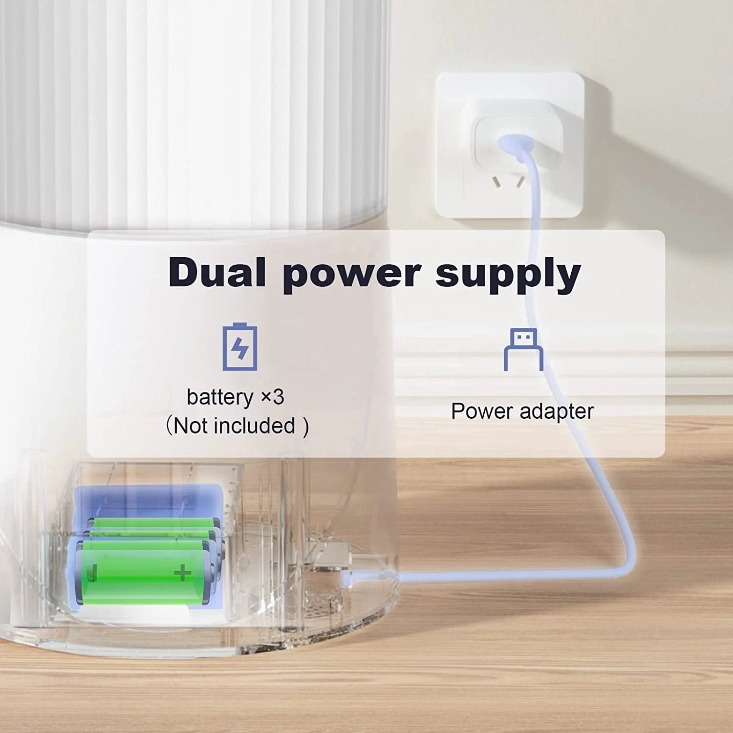 Dual Power Supply Smart Pet Feeder With 4L Automatic 2.4G Wifi Pet Smart Pet Bowls & Feeders