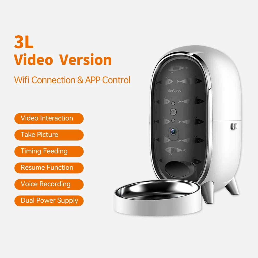 Smart Pet Feeder Supplier 3L Programable Dry Food Dispenser Automatic Cat Dog Feeder