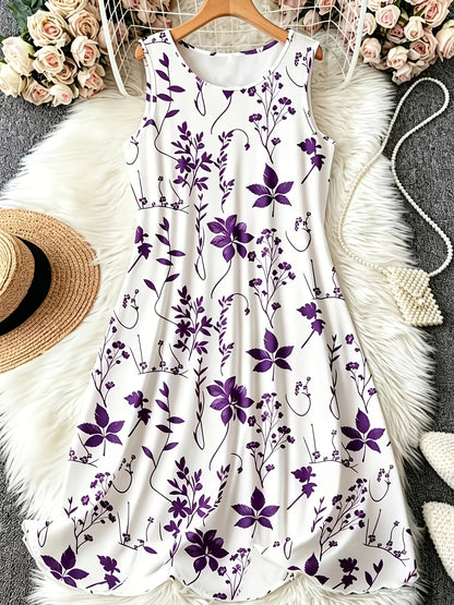 SummerWomen's Floral Print Elegant Tank Nightdress