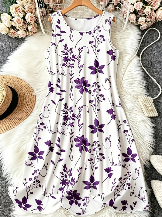 SummerWomen's Floral Print Elegant Tank Nightdress